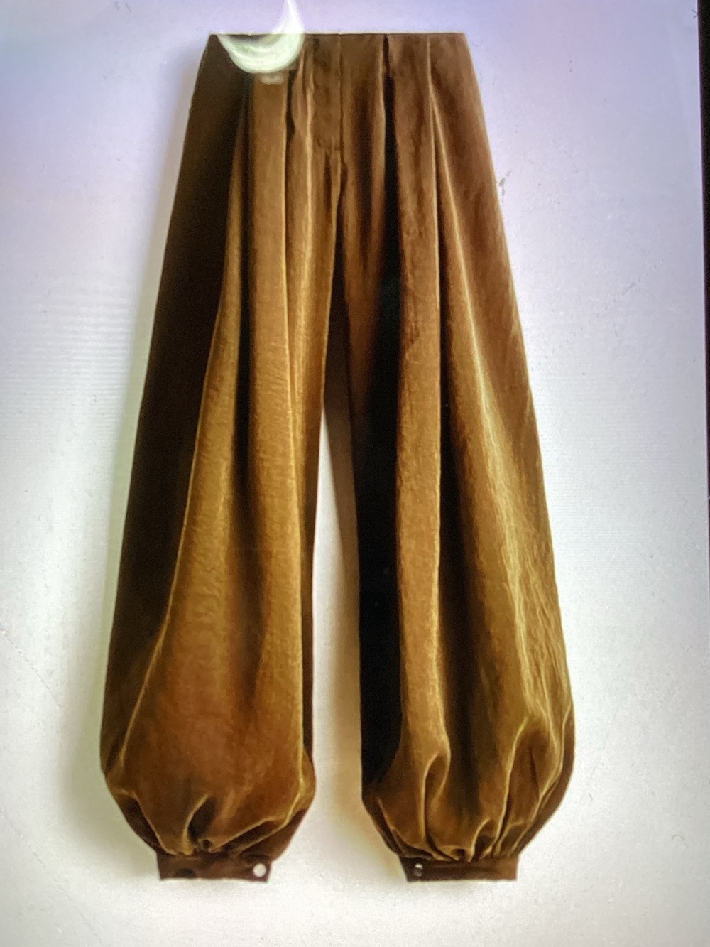 New! H&M Khaki green/brown balloon leg trousers. - Picture 5 of 5